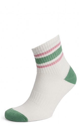 Ladies Joules Volley Socks, Off White