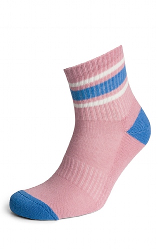 Ladies Joules Volley Socks, Pink