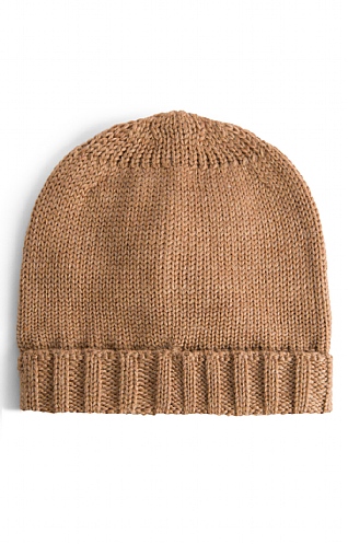 House of Bruar Pure New Wool Beanie, Harvest