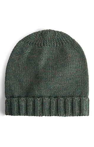 House of Bruar Pure New Wool Beanie, Moss