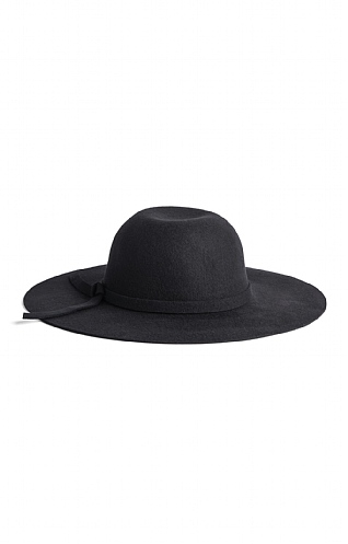 Ladies black wide hotsell brim hat