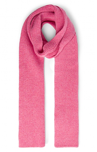 Robert Mackie Lambswool Ribbed Scarf, Nougat