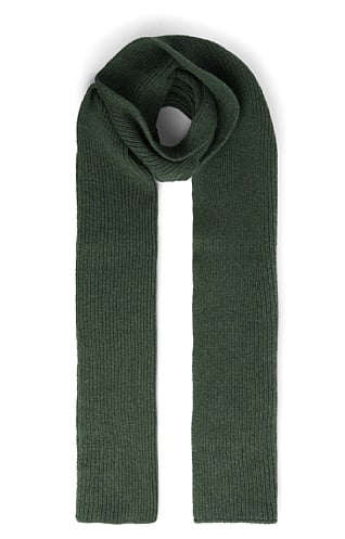 Robert Mackie Lambswool Ribbed Scarf, Rosemary