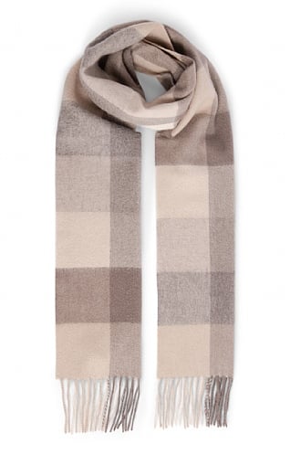 House of Bruar Ladies Cashmere Check Scarf, Ethnic Check