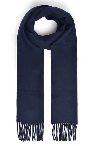 House of Bruar Cashmere Plain Scarf, French Navy