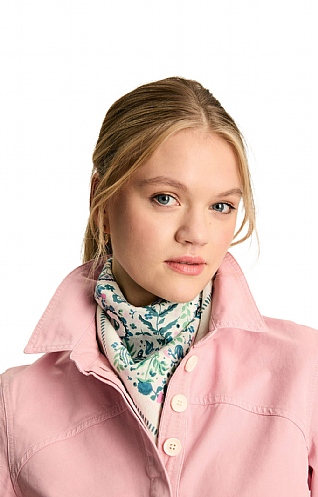 Ladies Joules Kensington Scarf, Creme Floral