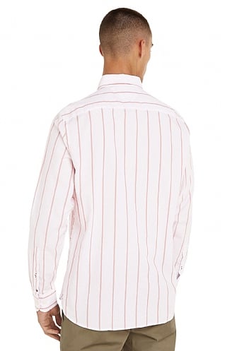 Tommy hilfiger deals pink striped shirt