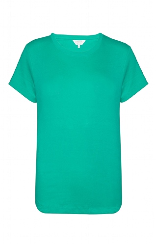 House Of Bruar Ladies Short-Sleeved Crew Neck T-Shirt - Jade Green, Jade
