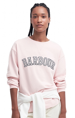 Ladies Barbour Northumberland Sweatshirt, Shell Pink