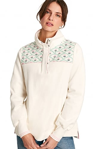 Ladies Joules Burnham Comfort Fit Sweatshirt - Cream, Cream