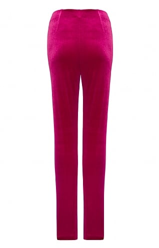 Embroidered Cerise Pink Trouser Suit LSTV120258