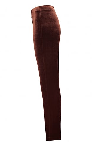 Chocolate brown velvet essential Trousers