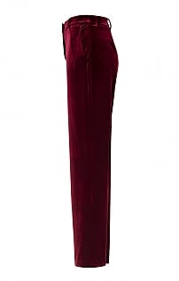 Womens Slim Leg Knit Velvet Trousers  Lands End