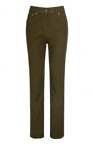 Mistral Straight Cut Moleskin Velvet Trousers Eggplant at John Lewis   Partners