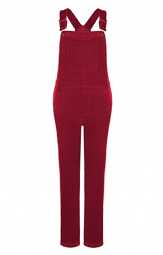 Red dungarees hot sale womens