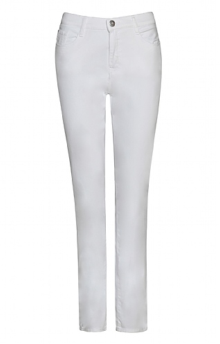 Ladies Brax Mary Slim Fit Jean - White, White