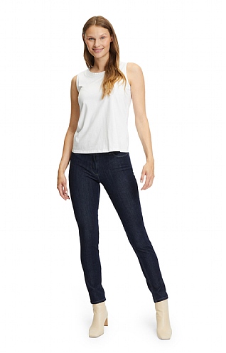 Ladies Betty Barclay Classic Jean, Deep Blue Denim