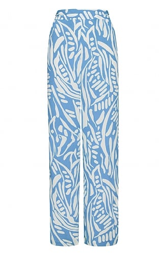 Ladies Pomodoro Abstract Trousers, Cornflower