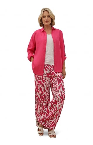 Ladies Pomodoro Abstract Trousers, Pink