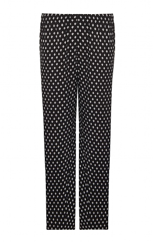 House Of Bruar Ladies Print Trousers, Black Print