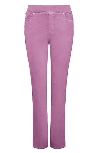 Ladies Anna Montana Denim Pull-Ons, Lavender