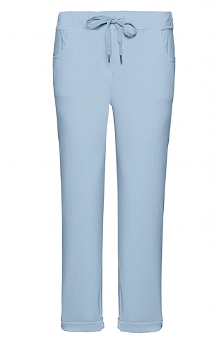 House Of Bruar Ladies Tie Waist Trousers, Sky