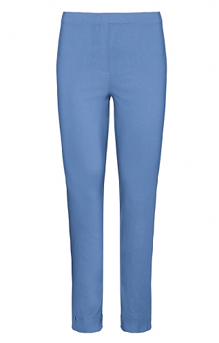 Ladies Pomodoro 7/8 Bengaline Trousers, Cornflower