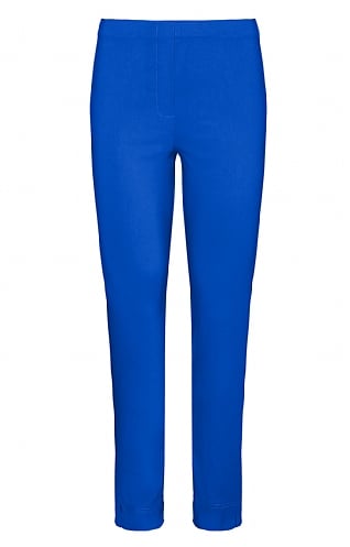 Ladies Pomodoro 7/8 Bengaline Trousers, Ocean