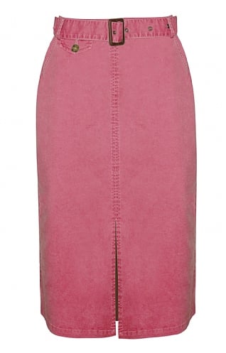 House of Bruar Ladies Chino Long Skirt, Pink