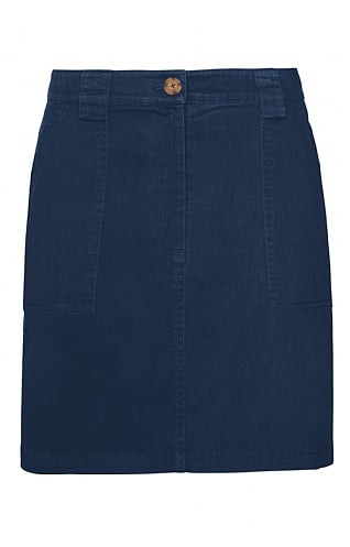 House of Bruar Ladies Chino Patch Pocket Short Skirt - Navy Blue, Navy