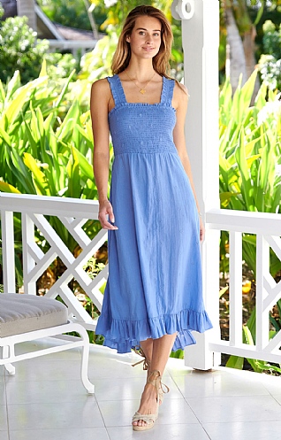 Aspiga Ladies Rhianna Cotton Dress, Marina Blue