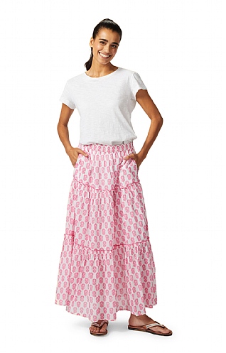 Aspiga Ladies Bea Skirt, Geranium White/Pink