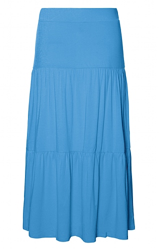 Ladies Marble Tiered Skirt, Blue