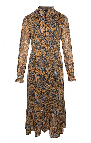 Jessica Graaf Ladies Print Chiffon Dress, Rust
