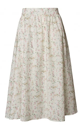 House of Bruar Ladies Skirt<br>Made With Liberty Fabric, Sweet Rose