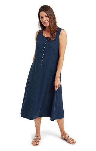 Ladies Adini Lutari Dress, Soft Navy