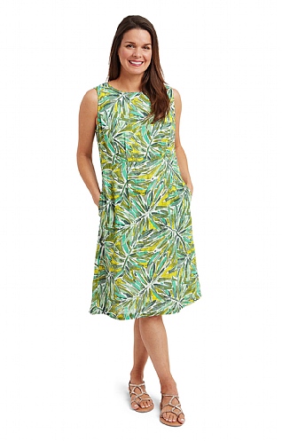 Ladies Adini Valerie Dress, Palm House Green