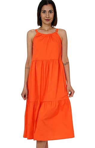 House Of Bruar Ladies Cotton Dress, Orange