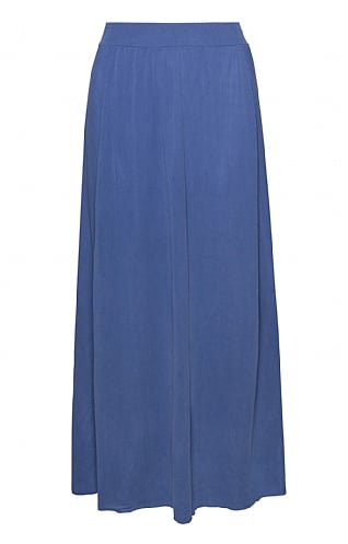 House Of Bruar Ladies Modal Split Skirt, Azure