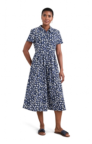 Ladies Seasalt Mainland Dress, Meadow Harebells Maritime