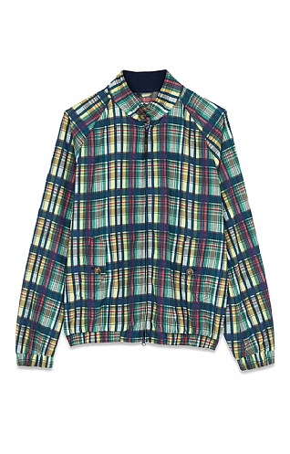 Mens checked 2024 harrington jacket