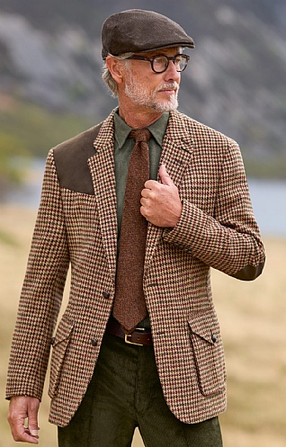 Tweed jackets with elbow patches sale