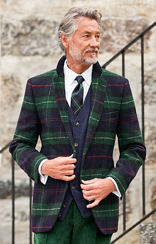 Green tartan jacket best sale