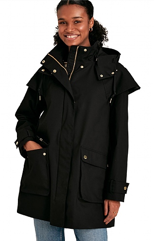 Ladies Joules Edinburgh Coat - Black, Black