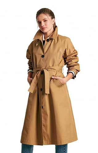 Ladies Joules Epwell Trench Coat, Tan