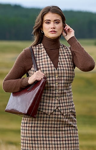 Ladies Tweed Dress Waistcoat - House of Bruar