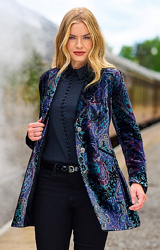 paisley velvet jacket