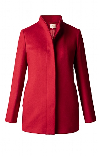 Ladies Wool Cashmere Placket Coat - House of Bruar