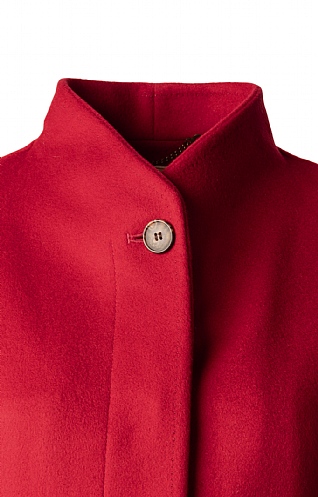 Ladies Wool Cashmere Placket Coat - House of Bruar