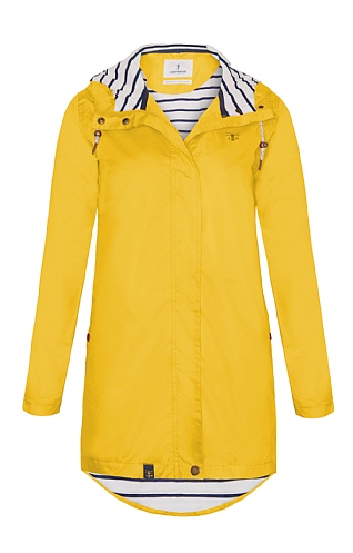 Ladies Beachcomber Long Waterproof Jacket, Yellow